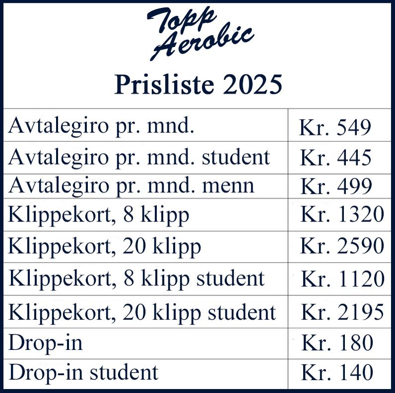 Prisliste 