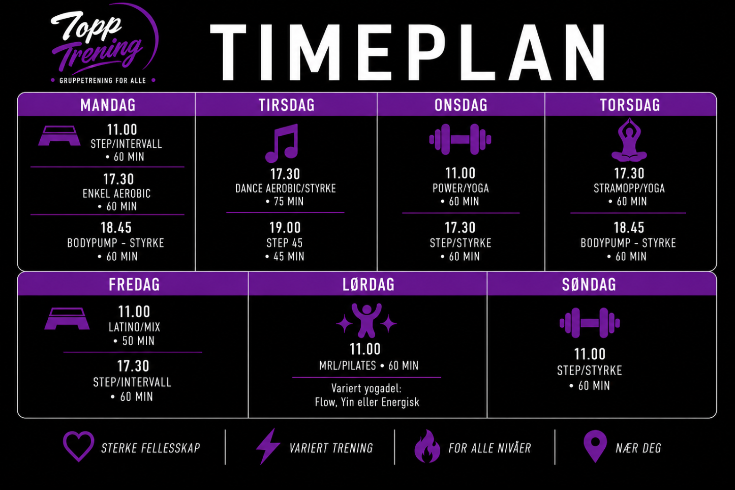 Timeplan